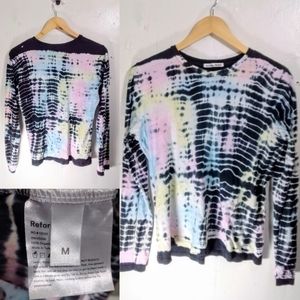 Reformation Tie Dye Long Sleeve Top